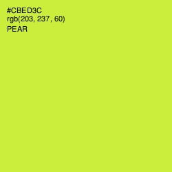 #CBED3C - Pear Color Image