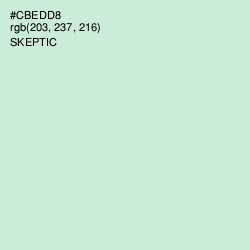 #CBEDD8 - Skeptic Color Image