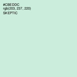 #CBEDDC - Skeptic Color Image