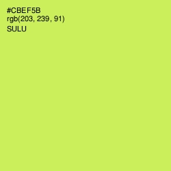 #CBEF5B - Sulu Color Image