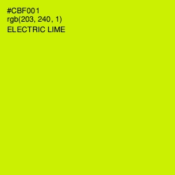 #CBF001 - Electric Lime Color Image