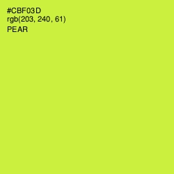 #CBF03D - Pear Color Image