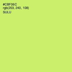 #CBF06C - Sulu Color Image