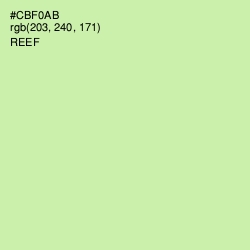#CBF0AB - Reef Color Image