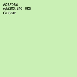 #CBF0B6 - Gossip Color Image