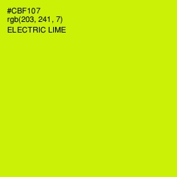 #CBF107 - Electric Lime Color Image