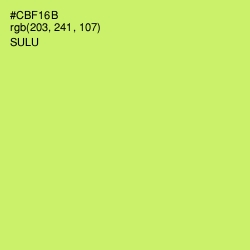#CBF16B - Sulu Color Image