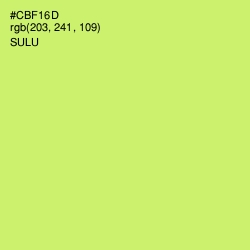 #CBF16D - Sulu Color Image