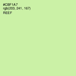 #CBF1A7 - Reef Color Image