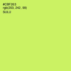 #CBF263 - Sulu Color Image