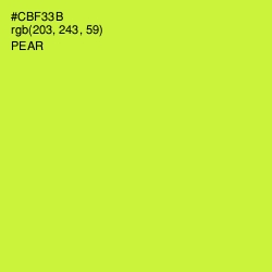#CBF33B - Pear Color Image