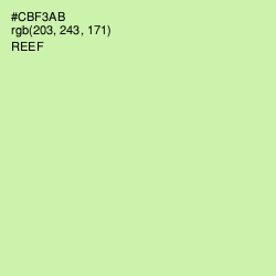 #CBF3AB - Reef Color Image
