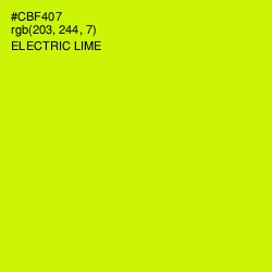 #CBF407 - Electric Lime Color Image