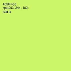 #CBF466 - Sulu Color Image
