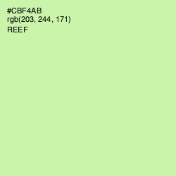 #CBF4AB - Reef Color Image