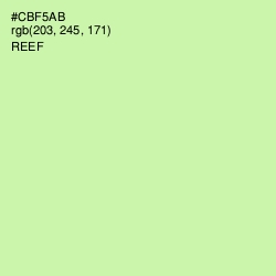 #CBF5AB - Reef Color Image