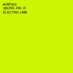 #CBF602 - Electric Lime Color Image