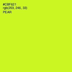 #CBF621 - Pear Color Image