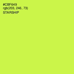 #CBF649 - Starship Color Image