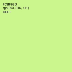 #CBF68D - Reef Color Image