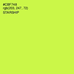 #CBF748 - Starship Color Image