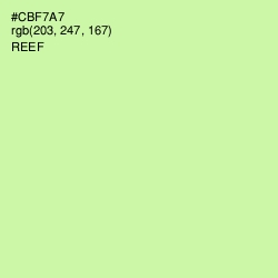 #CBF7A7 - Reef Color Image