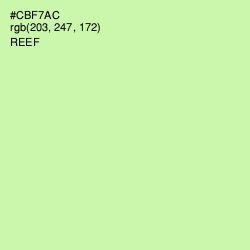 #CBF7AC - Reef Color Image