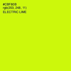 #CBF80B - Electric Lime Color Image