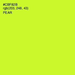 #CBF82B - Pear Color Image