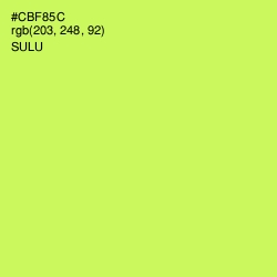 #CBF85C - Sulu Color Image