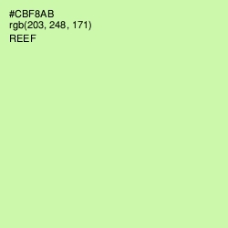 #CBF8AB - Reef Color Image