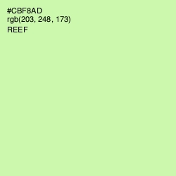 #CBF8AD - Reef Color Image