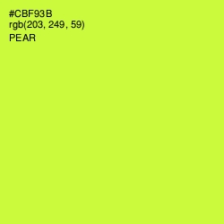 #CBF93B - Pear Color Image