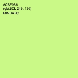 #CBF988 - Mindaro Color Image