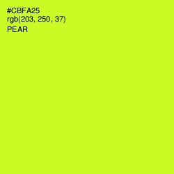 #CBFA25 - Pear Color Image