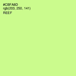 #CBFA8D - Reef Color Image