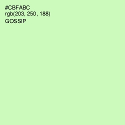 #CBFABC - Gossip Color Image