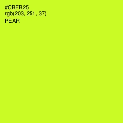 #CBFB25 - Pear Color Image