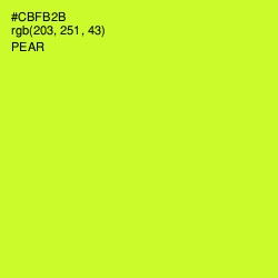 #CBFB2B - Pear Color Image