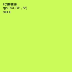 #CBFB58 - Sulu Color Image