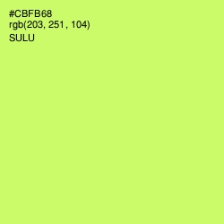 #CBFB68 - Sulu Color Image