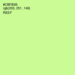 #CBFB95 - Reef Color Image