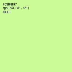 #CBFB97 - Reef Color Image