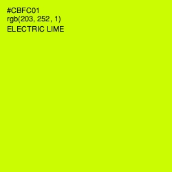 #CBFC01 - Electric Lime Color Image