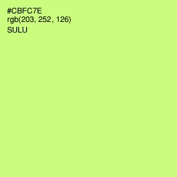 #CBFC7E - Sulu Color Image