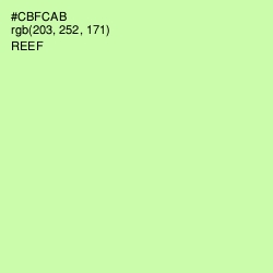 #CBFCAB - Reef Color Image