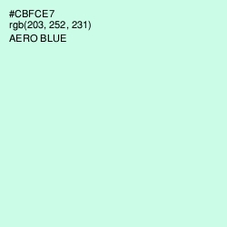 #CBFCE7 - Aero Blue Color Image