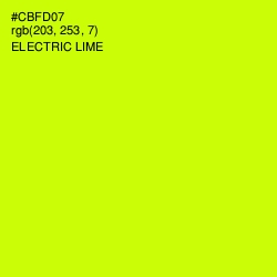 #CBFD07 - Electric Lime Color Image