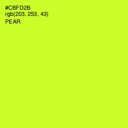 #CBFD2B - Pear Color Image