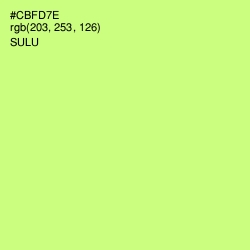 #CBFD7E - Sulu Color Image